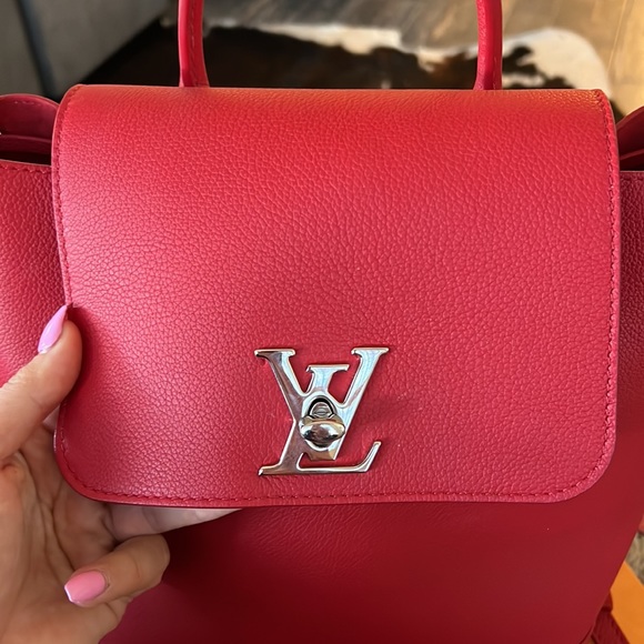 Louis Vuitton LOCKME backpack in Red (worn twice) - Picture 2 of 7